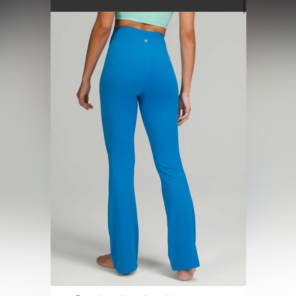 Lululemon Groove Super High-Rise Flared Pant Nulu Poolside blue size